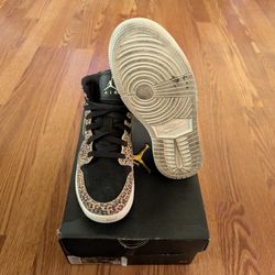 Jordan 1 Mid Leopard Size 6y