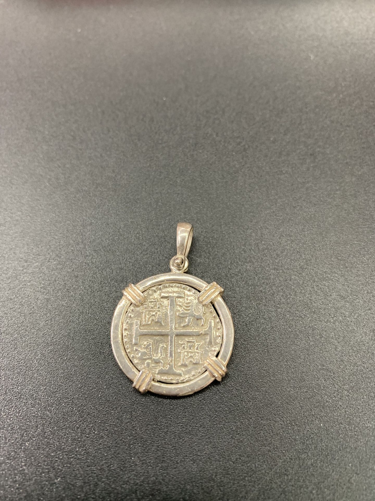 Atocha silver coin pendant