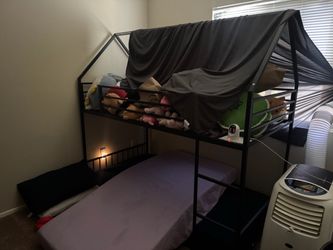 Metal Twin Bunk Bed – FRAME ONLY
