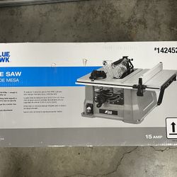 NIB Blue Hawk 15a Table Saw