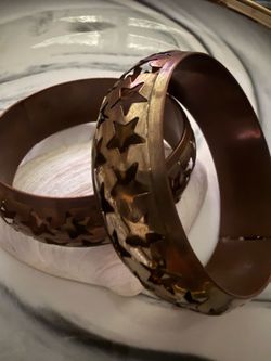 Vintage Brass Star Bangles