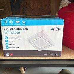 Tech Drive Bathroom Fan with Light