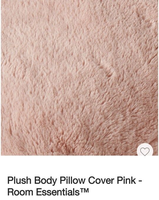 Room Essentials Plush Body Pillow Cover
