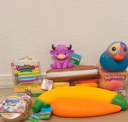 Squeeezy Squishy’s RMS Dumplings & Smushmart Rainbow Layer Cake