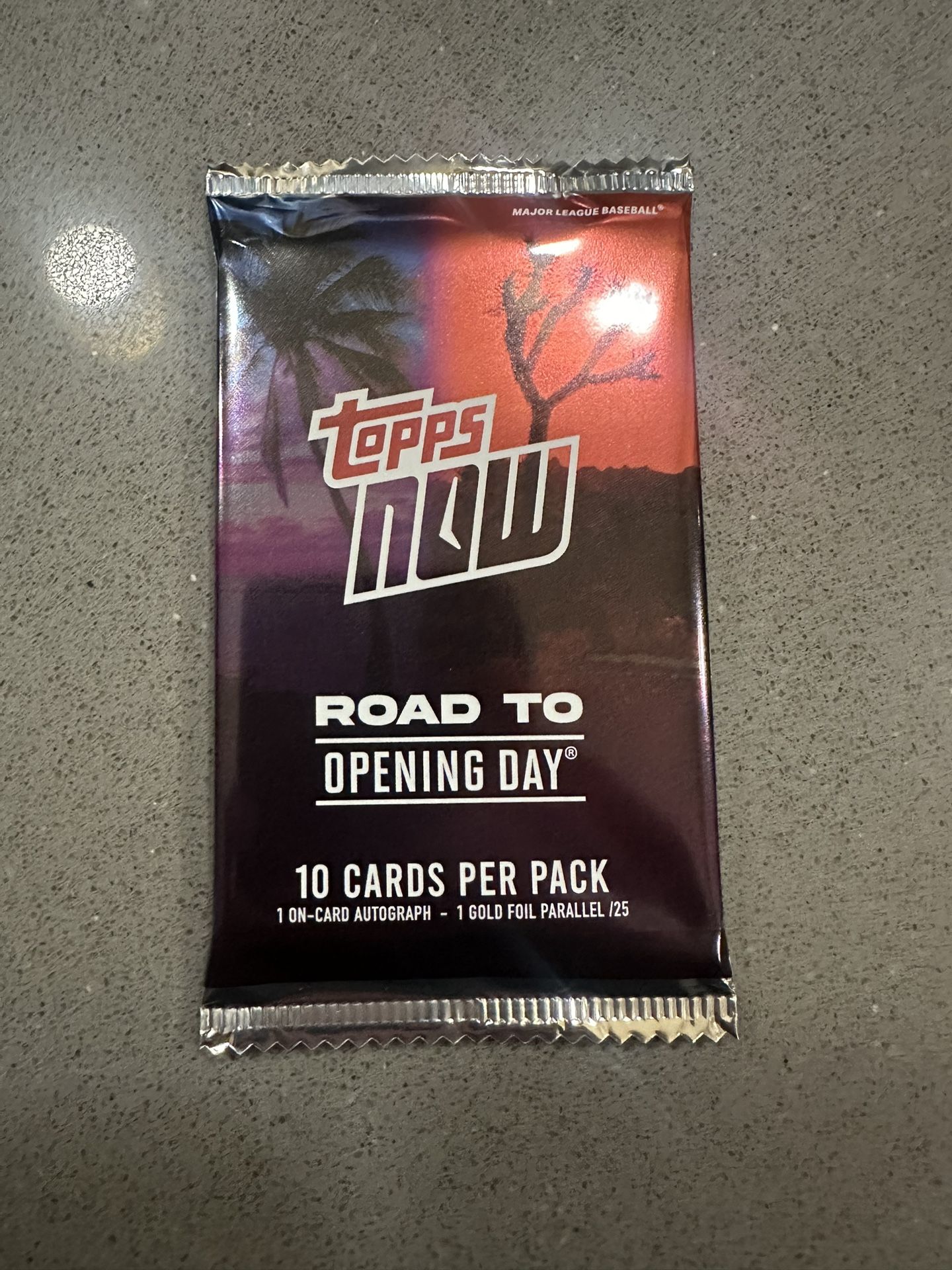 2025 Topps Now Road to Opening Day Pack 1 On Card Auto 1 Gold /25