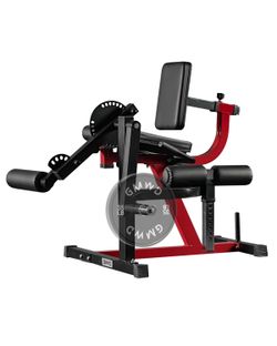 GMWD Leg Extension and Curl Machine, Lower Body Special Leg Machine, Adjustable Leg Exercise Bench with Plate Loaded, Leg Rotary Extension for Thigh, 