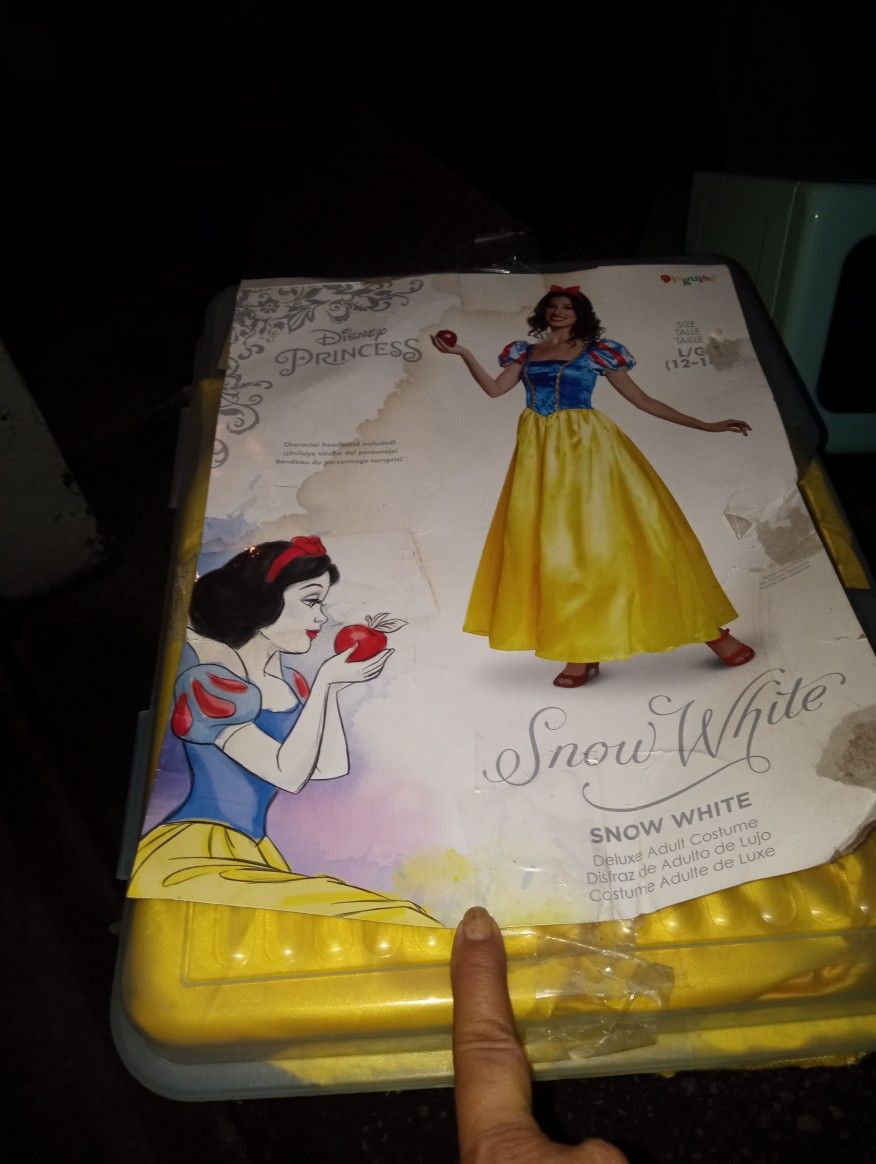 NEW Adult Size Large Disney Princess Snow White Halloween Costume