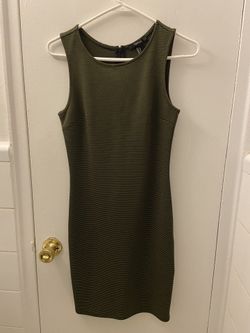 Green Striped Dress Size Small