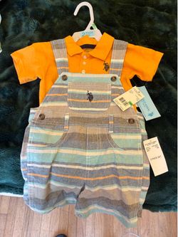 Children’s overall shorts set