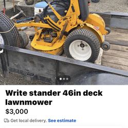 Write Stander 46” Lawnmower