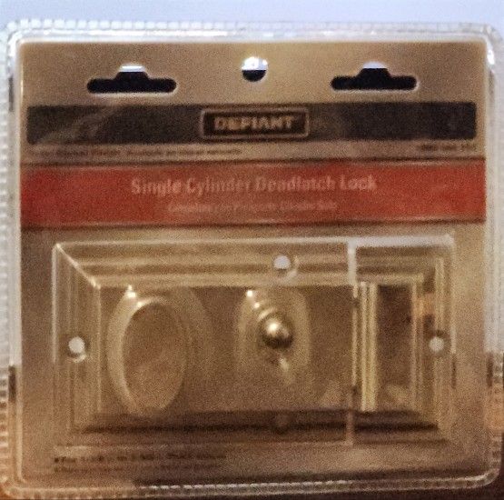 Deadbolt, single cylinder lock