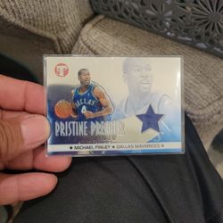 Michael Finley Topps Pristine Premier All Star  Authentic Game Worn Patch Basketball Card 