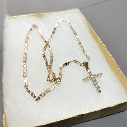 14K gold filled Marina chain and pendant