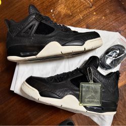 Rare 🤩!! 2016 Nike Air Jordan 4 Retro Premium Pinnacle Black – Size 10.5 !!