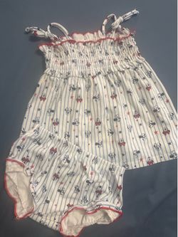 Baby Girl 4th of July 2 piece outfit