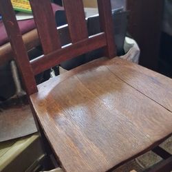 Two 1900s Very Wel Built Wooden Chairs