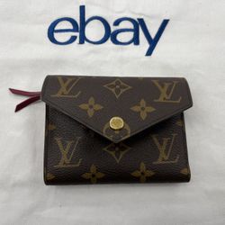 Louis Vuitton Monogram Victorine Trifold Wallet Color - Fuchsia