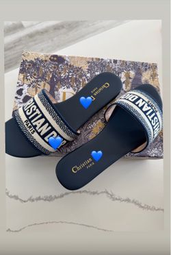 Blue sandals