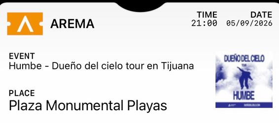 Humbe ticket Tijuana