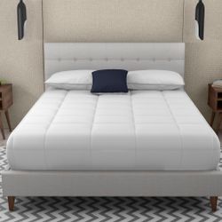 Wilburn NEW King, Queen, Upholstered Platform Bed Frame With 2 New Nightstands Included