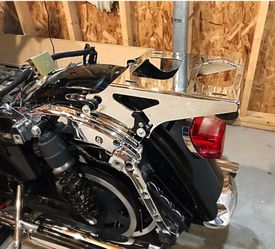 Two-Up Tour Pack Mount Luggage Rack Detachable with 4 Point Docking Hardware Kit (2014-25 Harley)