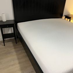 King Size Bed Frame With Two Night Stands 