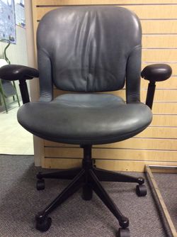 Herman Miller gray leather OFFICE CHAIR