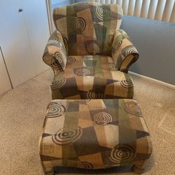 Chair and Ottoman 