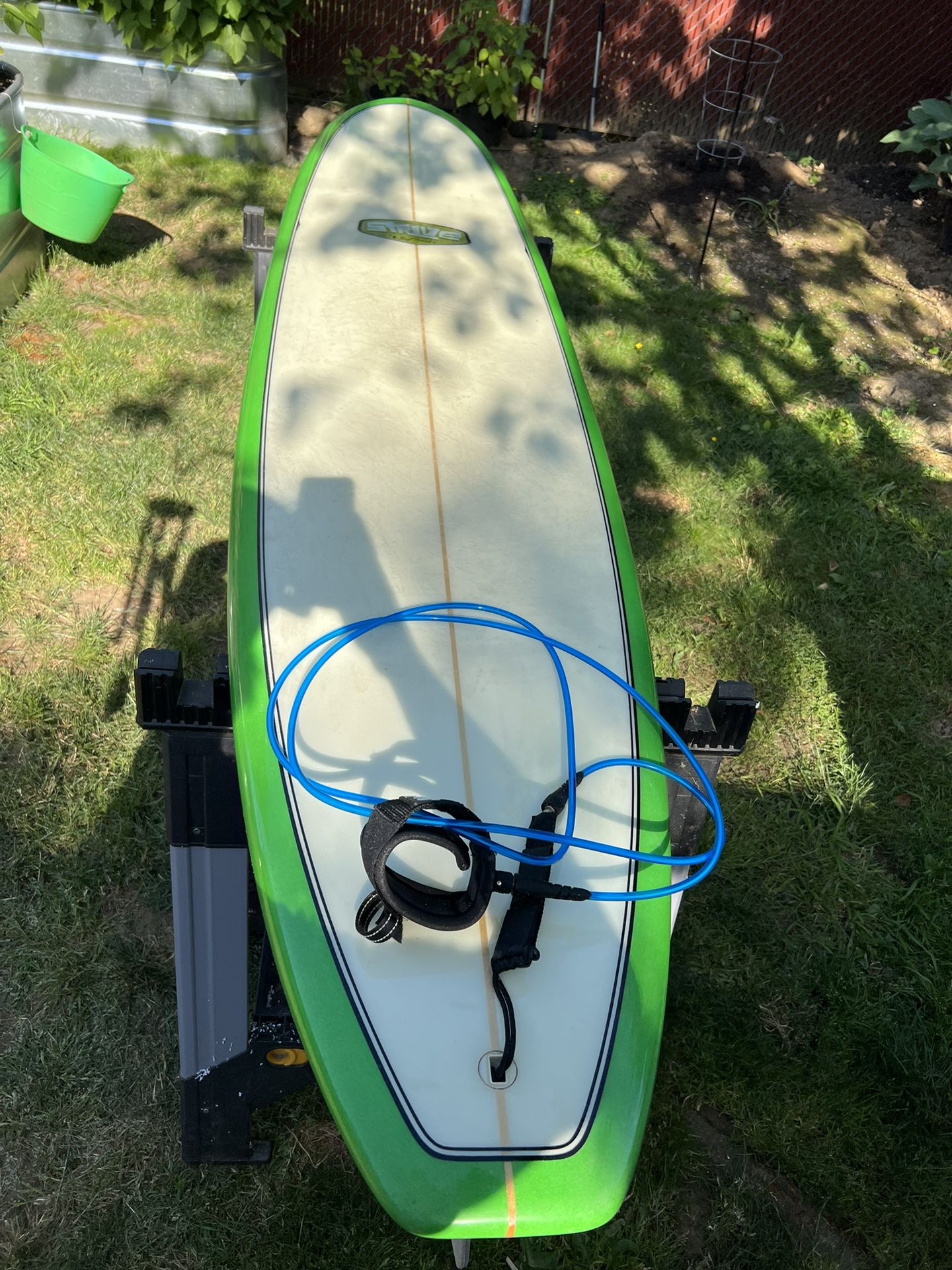 8’8 Strive Surf Board Company Santa Cruz Green