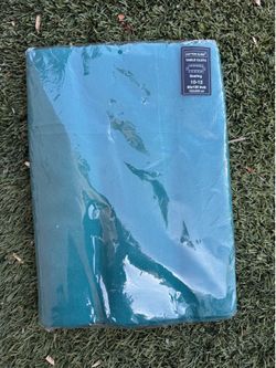 Cotton Clinic Teal Rectangle Table Cloth