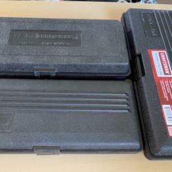 Set Of 5 Vintage Craftsman Permanex Utility Cases