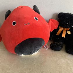Halloween Stuffed Animals Squishmallow and XL Beanie Baby