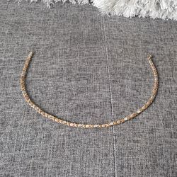 Sterling silver 18kt Gold and Pink plated Necklace 