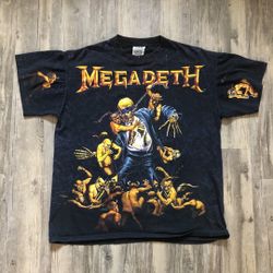 Vintage MEGADEATH Band T Shirt Single Stitch 1991 GRAIL