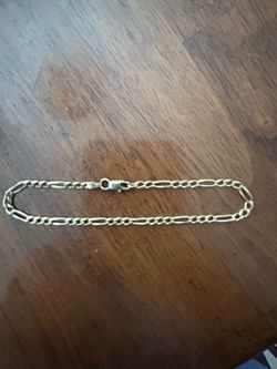 14k solid gold Link Bracelet 8.5in
