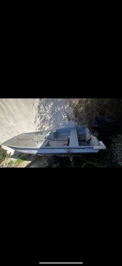 Lobster Skiff! 14ft Boston Whaler Type Boat With 9.9 Hp Engine And Galvanized Trailer