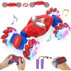 ATHLERIA Spider Gesture Sensing RC Stunt Car Toys for Boys Age 8-13,Hand Remote Control Cars,Drift Rc Car with Lights,Twist,Easter Chritmas Birthday G