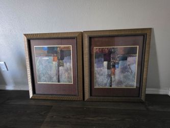 wall art in frame set of 2