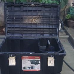 Husky 37 in. Rolling Tool Box Utility Cart Black