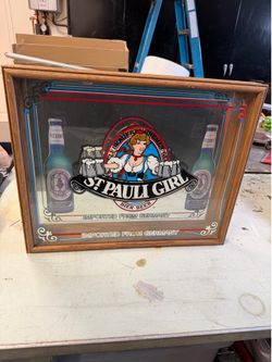 St. Pauli girl mirror