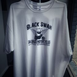 Black Swan Salvaged Motorcycles T-Shirt at Motorsport Collective 