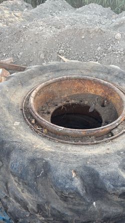 Old tractor tires