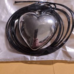 Chunky Puffy Heart Choker Necklace