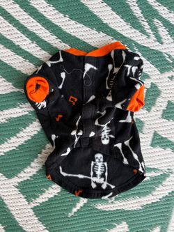 Halloween Skeleton Print Dog Shirt