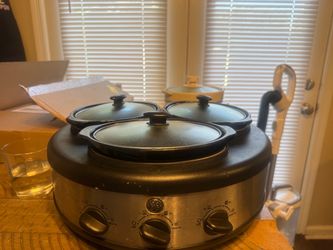 GE Triple Slow Cooker Buffet Server