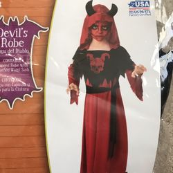 Q Costume - Devil’s robe. Boys Size S (4 to 6)