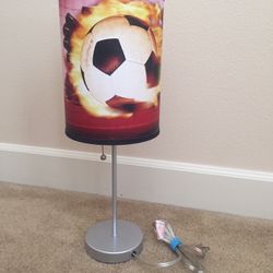 Soccer Theme Boys Bedside Lamp