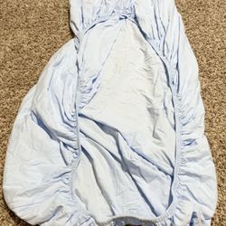Carter's Cotton Knit Baby Crib Sheet Light Blue- 52" x 28"