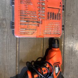 Black And Decker Drill And Bits