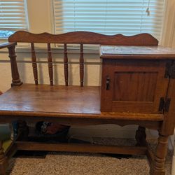 Vintage Phone Booth/Bench